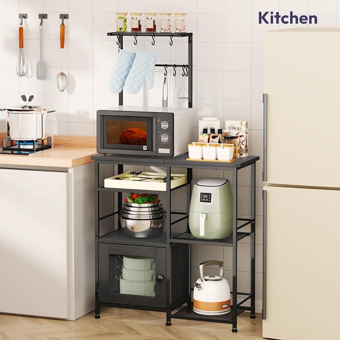SWTYMIKI Bakers Rack with Storage - Image 3