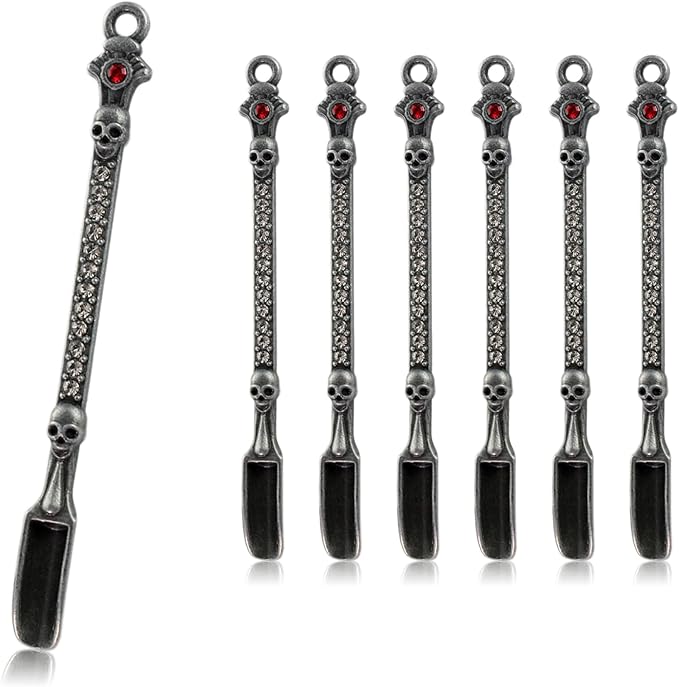 6-Pack Mini Spoons Metal Tiny Shovels 3-Inch Small Medicine Spoon by Demearly