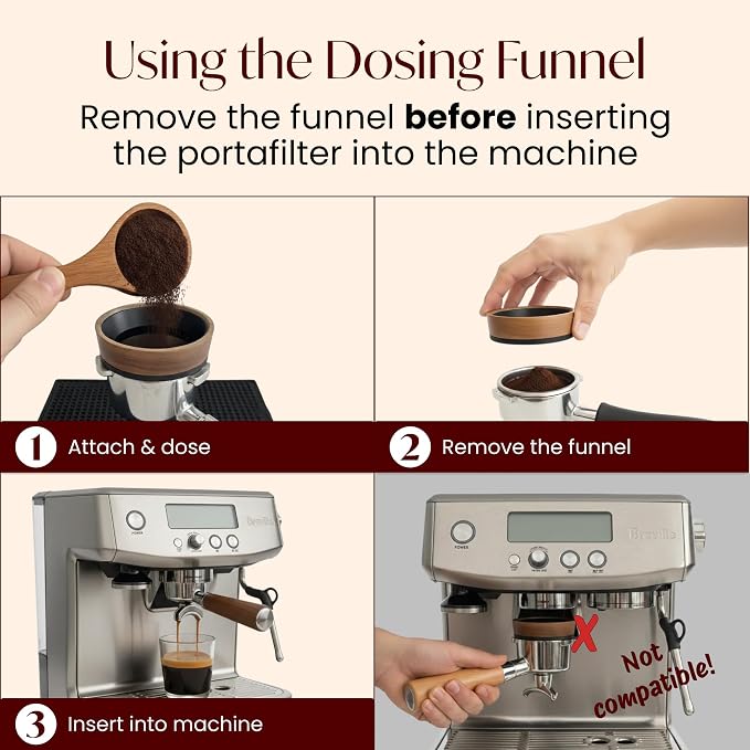 54mm Espresso Dosing Funnel – Magnetic Coffee Dosing Ring Compatible - Image 3