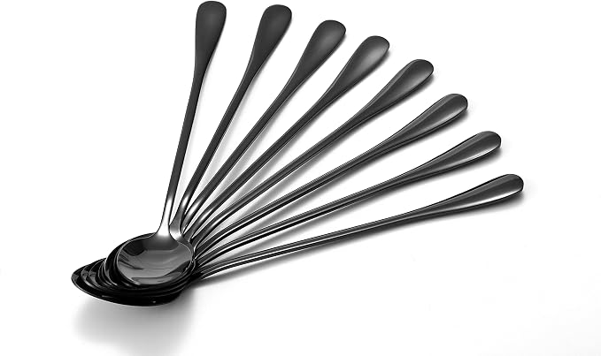 Marco Almond® KYA59 Iced Tea Spoon, Ice Cream Spoon, Titanium Coated Stainless - Image 3