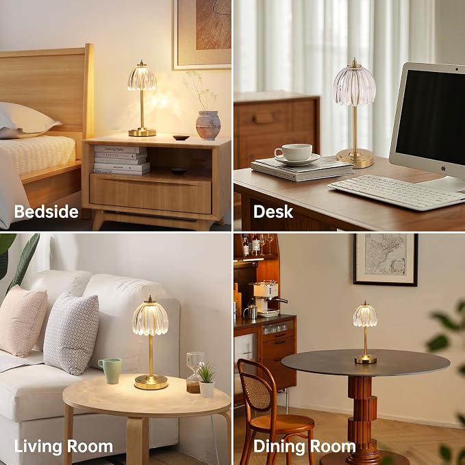 Shenmoyl Set of 2 Tulip Table Lamp - Image 4