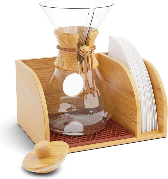 HEXNUB Pour Over Caddy with Lid by HEXNUB
