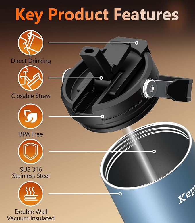 Kepwam Heated Coffee Mug Rechargeable T3, 20oz Self-Heating Travel Mug - Image 6