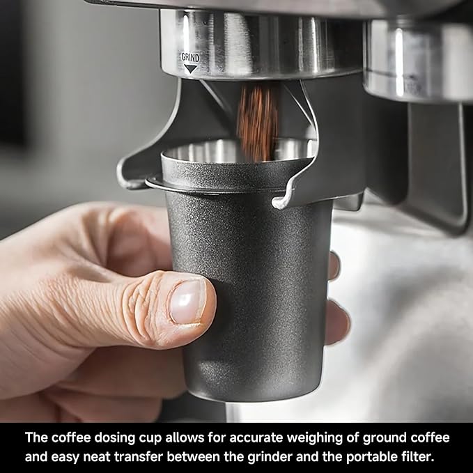 Coffee Dosing Cup 51mm, Stainless Steel Espresso Dosing Cup - Image 3