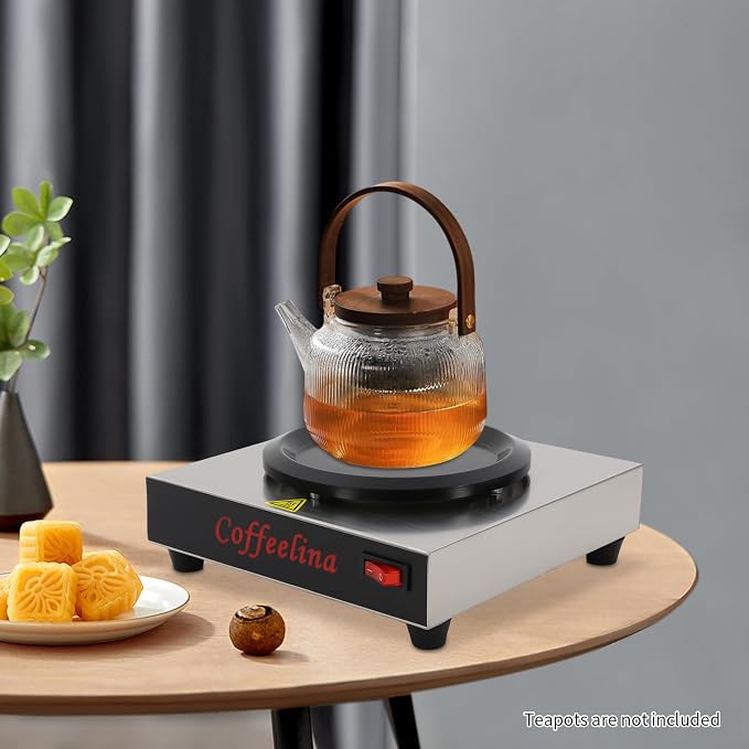 80W Commercial Coffee Warmer, 110V Single Burner Decanter Warmer Plate - Image 3