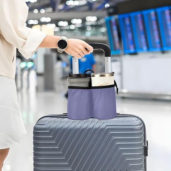 DOMIKING Purple Travel Luggage Cup Holder - Image 5