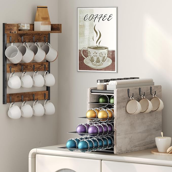 YATINEY Coffee Pod Drawer Holder, 72 Pods Large Capacity, 4 Tier Holder - Image 2