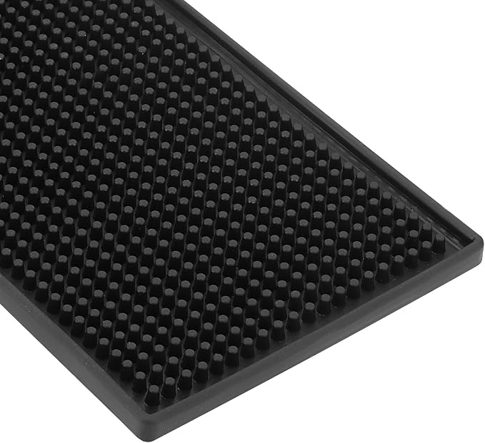 8 PCS 6 x 12 Inch Black Bar Mat, Restaurants - Image 3