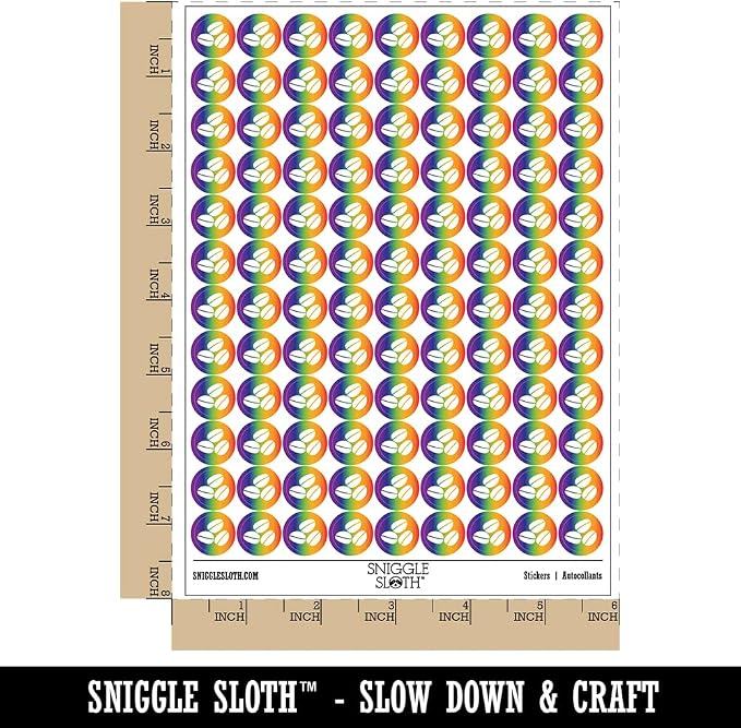 Coffee Beans Trio 200+ Round Stickers - Image 2