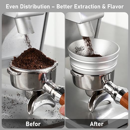 Bincoo Espresso Dosing Funnel 58mm, More Tall Magnetic Aluminum Alloy - Image 6