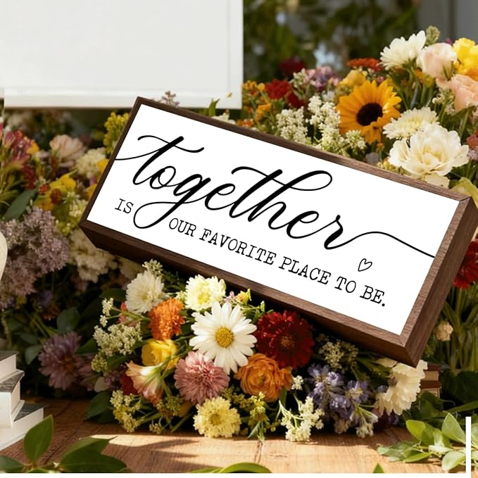 Together is Our Favorite Place to Be Sign, Inspirational Decor - Image 4