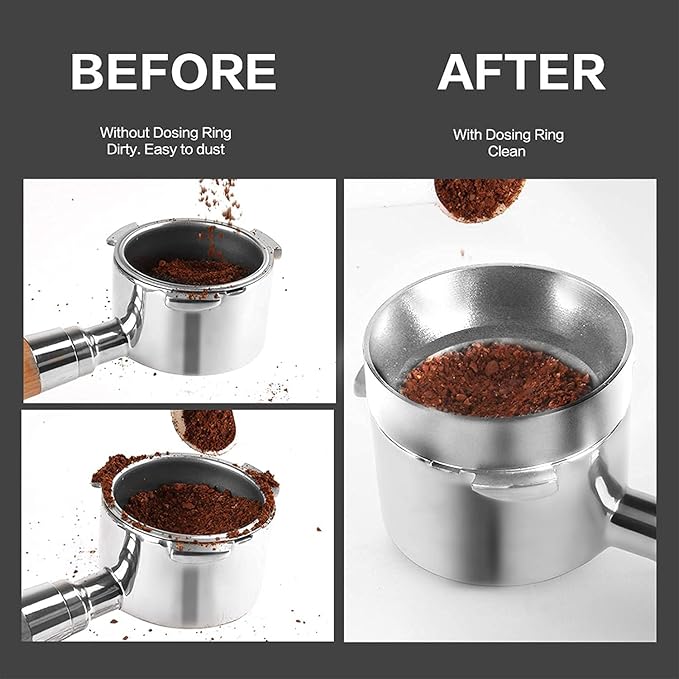 1pc Espresso Dosing Funnel 51/53/58mm Coffee Dosing Ring Aluminum Espresso - Image 7