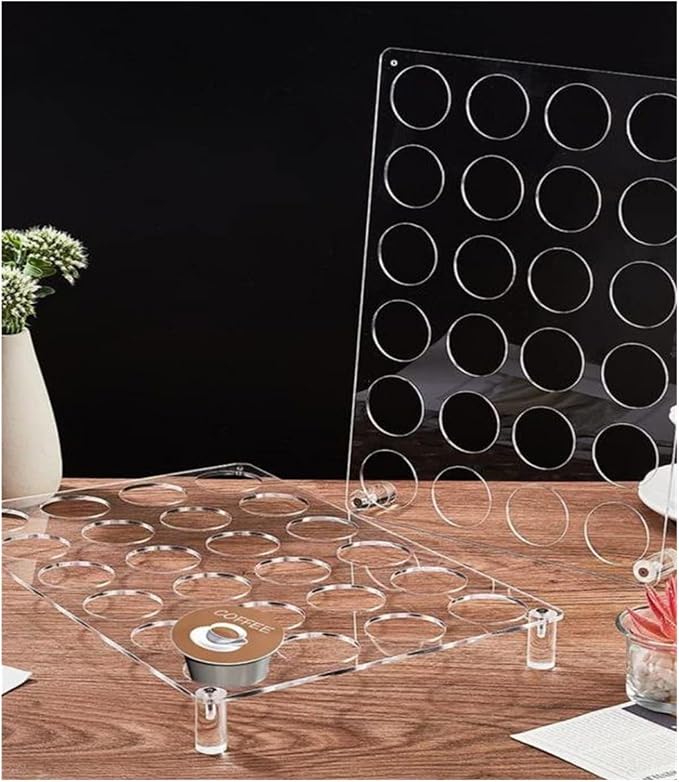 Capsule Display Stand 24-Hole Coffee Bean Pod Rack Desktop Tray Organizer - Image 4