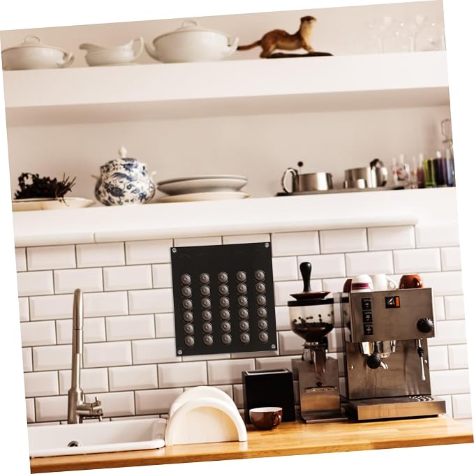 Luxshiny Wall-mounted Coffee Capsules Holder Rack Elegant Acrylic Storage - Image 3