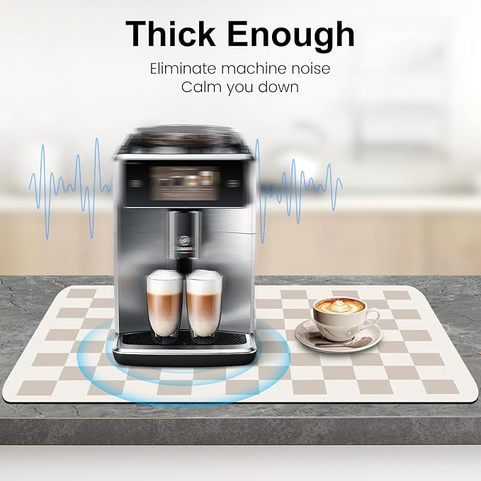 Clinuse Coffee Mats, Quick Dry Mat, Diatomite Absorbent Aesthetic Large Drying - Image 5