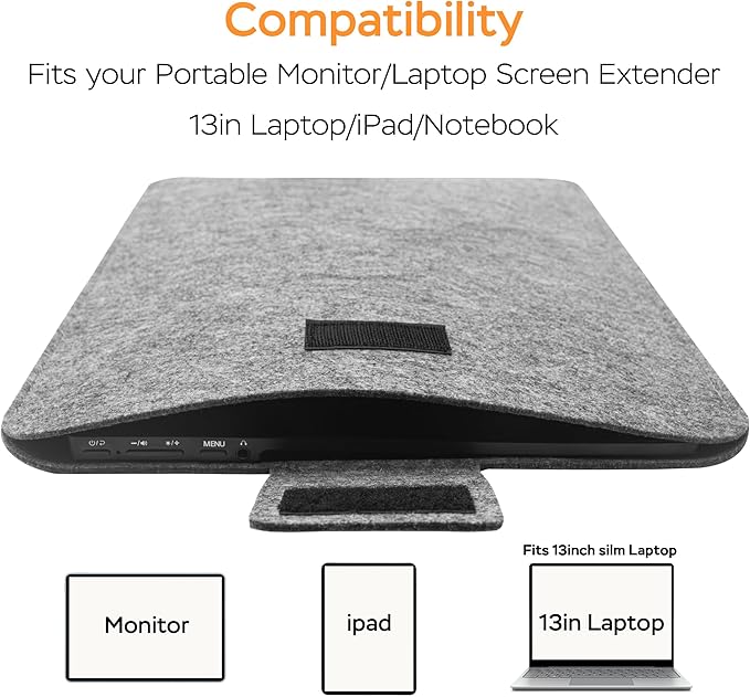 15.6 Inches Portable Monitor Sleeve Case - Image 2
