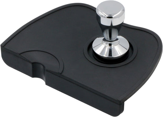 Handook Tamper Mat, Espresso Tamper Mat, 8.3 X 5.9 Inch Coffee Mat, Coffee Tamper Mat for Espresso Machine, Espresso Accessory, Barista Tools, Coffee Tamper Station, Espresso Pad for Counter (Black)