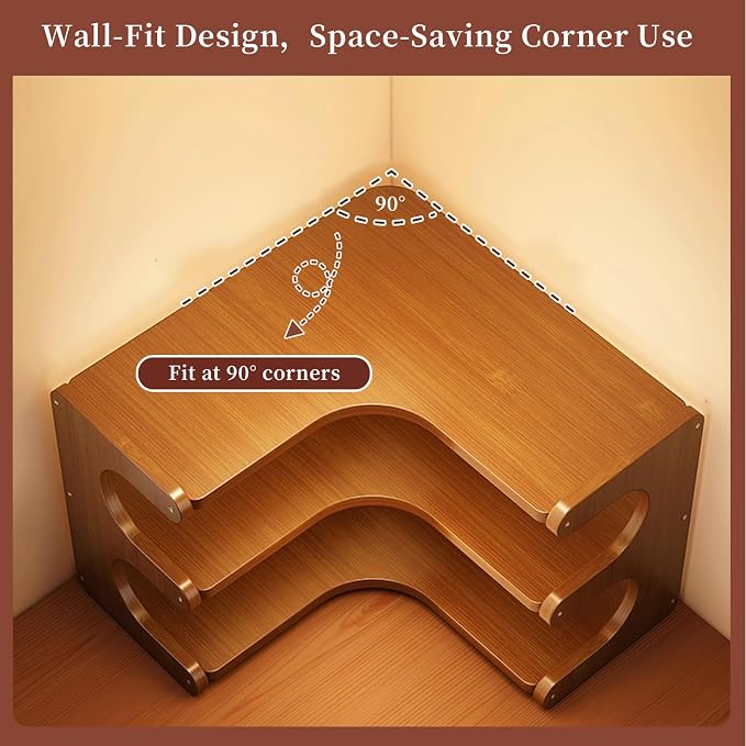 3-Tier Coffee Mug Organizer Corner, Corner Coffee Mug Holder, Cup Organizer - Image 4