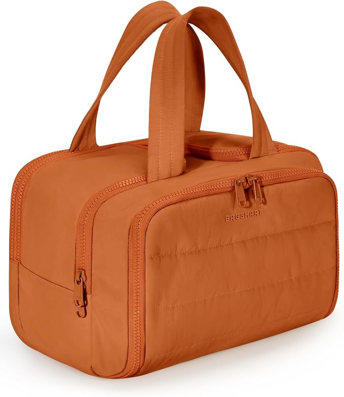 BAGSMART Travel Toiletry Bag, Puffy Toiletry Bag by BAGSMART