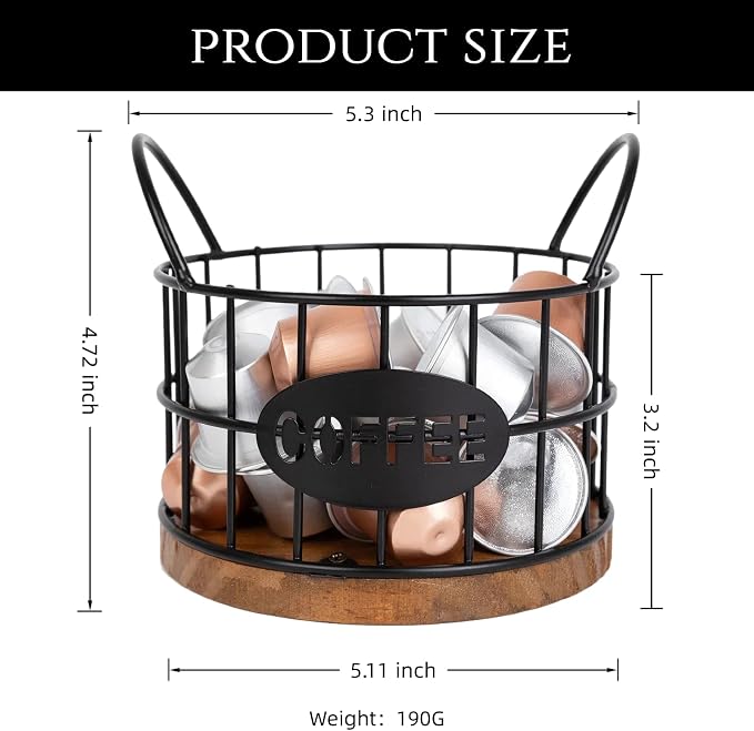 Coffee Pods Holder for Countertop, K Cup Holder Organizer, Sturdy Kcup Storage - Image 7