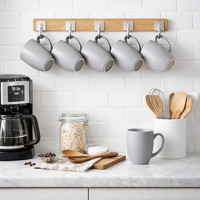 AmorArc Coffee Mugs Set of 6, Ceramic coffee mugs - Image 8