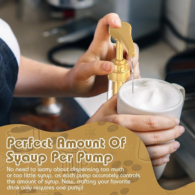 Coffee Syrup Pump Dispenser, 4 Packs of Syrup Pump - Image 6