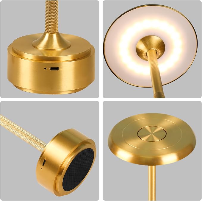 HAPYGI 5200mAh Rechargeable Cordless LED Table Lamps Touch Sensor Light - Image 6