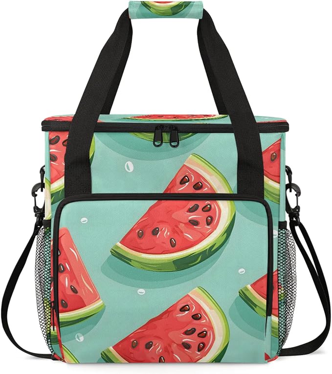 Fruit Watermelon Coffee Maker Carring Bag, Large Insulated Storage Organizer by Home