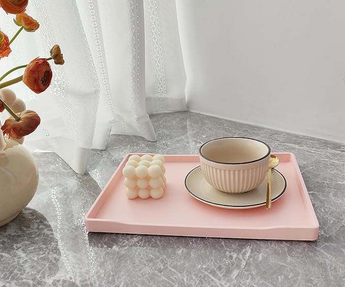Pink Serving Tray for Gathering Small Items | Serving Accessory, Perfume and - Image 3