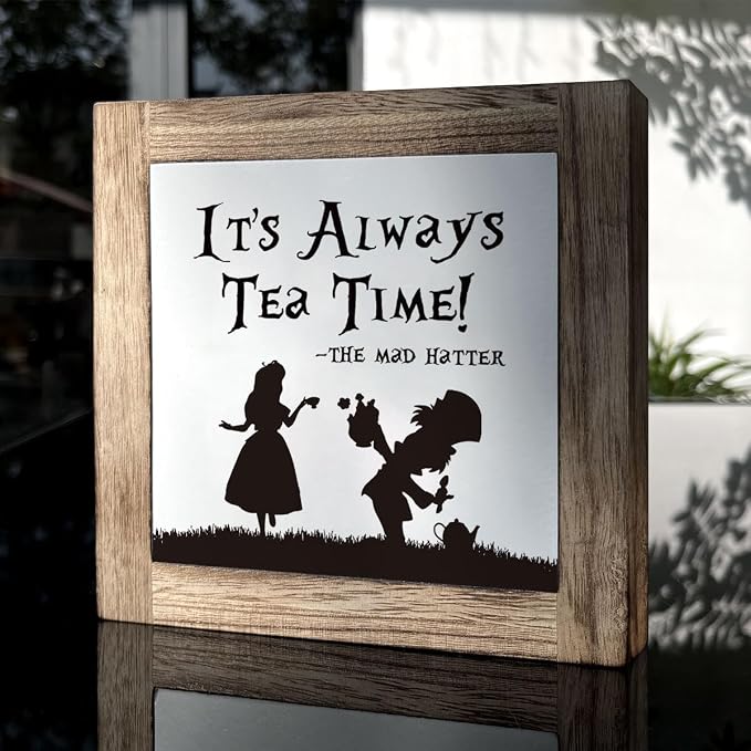 Wooden Box Signs for Home Decor, Farmhouse Wood Sign, Decorative Wooden Table - Image 3