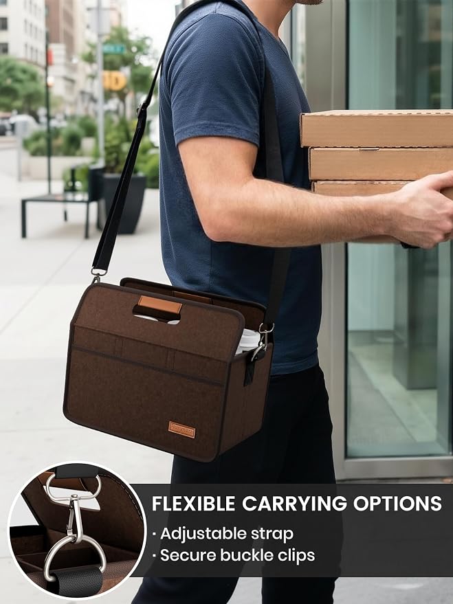 Fluxynara 6-Cup Reusable Felt Drink Carrier - Image 6