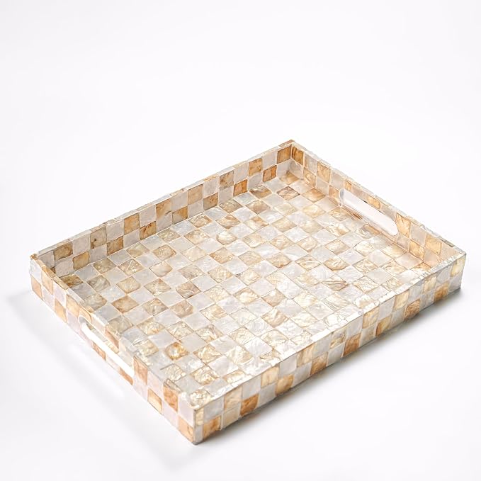 CHI AN HOME 15.8” x 11.8” Rectangle Serving Tray by ChiAnHome
