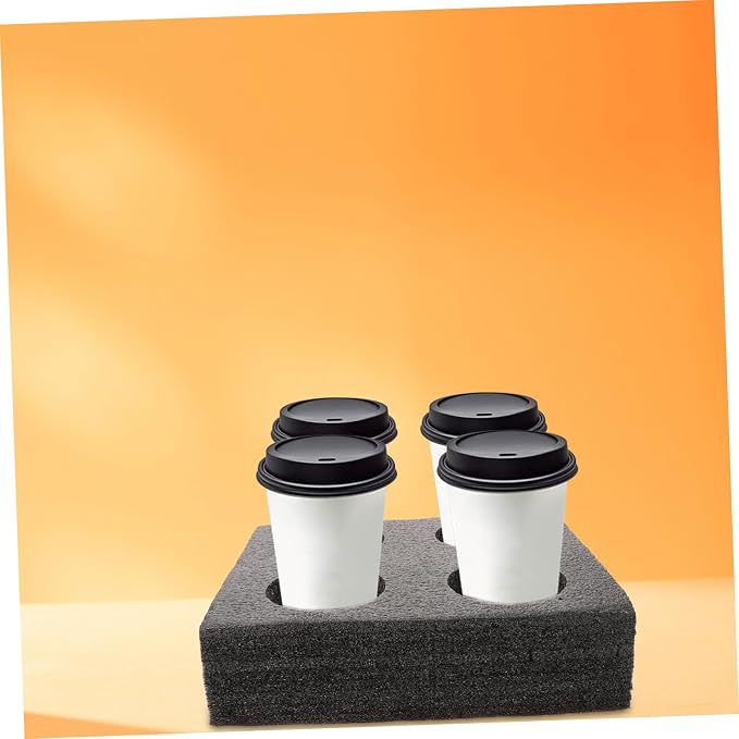 LIFKOME Takeout Coffee Cup Carrier Tray Portable Compartment Drink Holder - Image 5