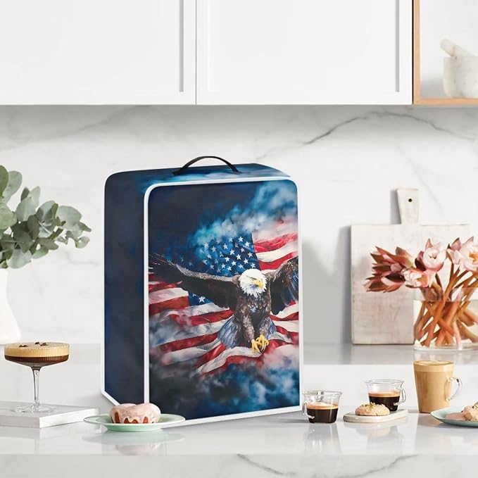 Eagle USA Flag Coffee Maker Cover Coffee Machine Dust Cover Waterproof Coffee - Image 3