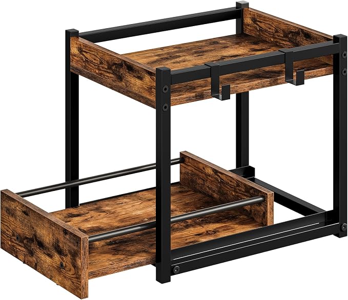 HOOBRO Kitchen Countertop Organizer, Corner Shelf Organizer, 2-Tier Spice Rack by HOOBRO