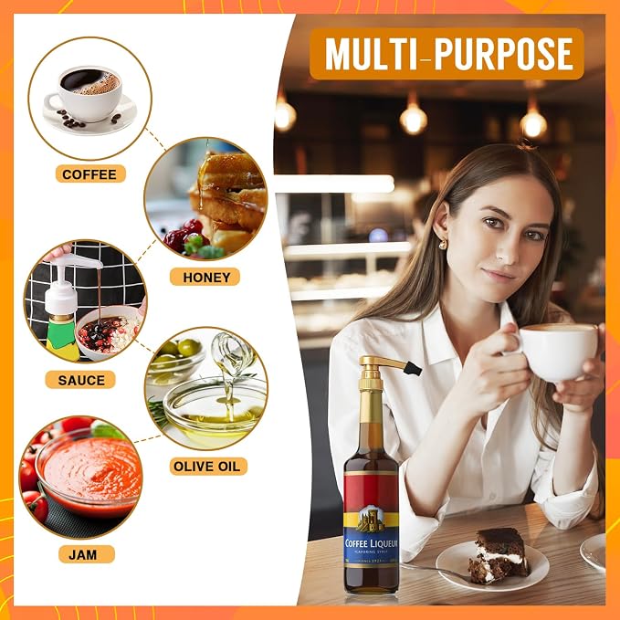 10 Pcs Coffee Syrup Pump Tip Covers Black Rubber Caps - Image 6
