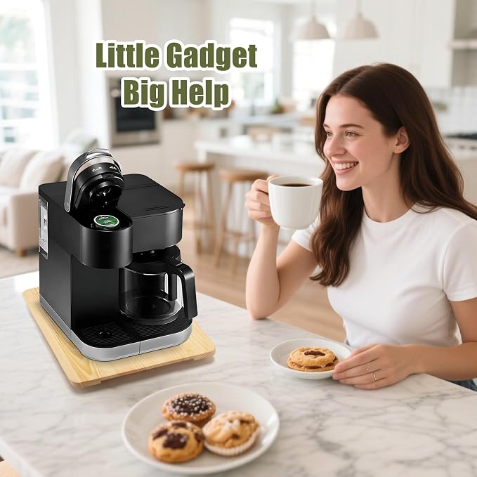 360° Rolling Tray for Coffee Maker, Sliding Tray Countertop Appliance Slider - Image 6