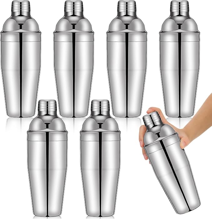 Nitial 6 Pcs Bar Cocktail Shaker Professional Stainless Steel Martini Drink by Nitial