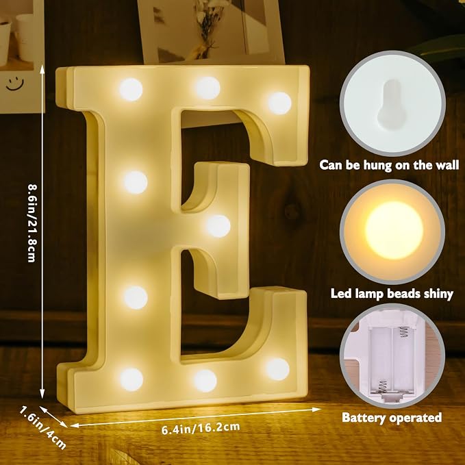Love LED Marquee Letters, Warm White Light Up Letters, Battery Operated Love - Image 2