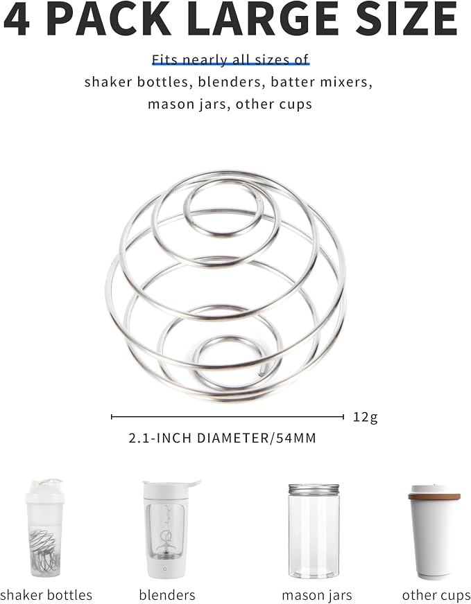 4 Pcs 2.1-Inch Large Size Shaker Balls - Image 2