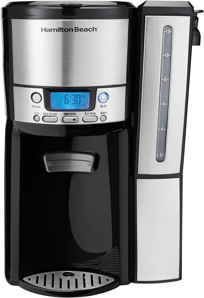 Hamilton Beach One Press Programmable Dispensing 12 Cup Coffee Maker by HamiltonBeach