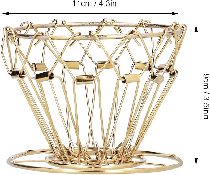 Collapsible Coffee Dripper 3.5x4.3in, 304 Stainless Steel Pour Over Coffee - Image 2