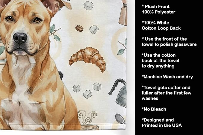 Caroline's Treasures Fawn American Staffordshire Terrier Coffee Bar Kitchen - Image 4