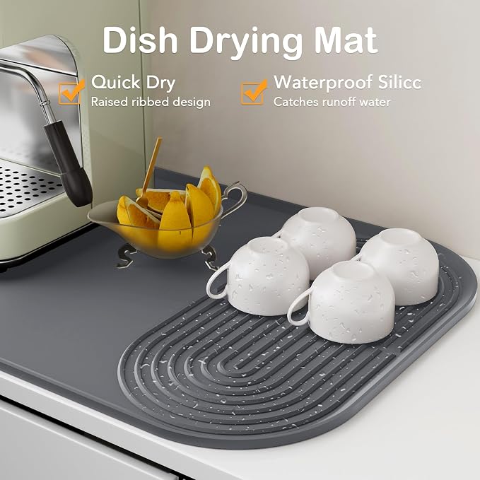 Coffee Mat - Silicone Dish Drying Mat - Image 3