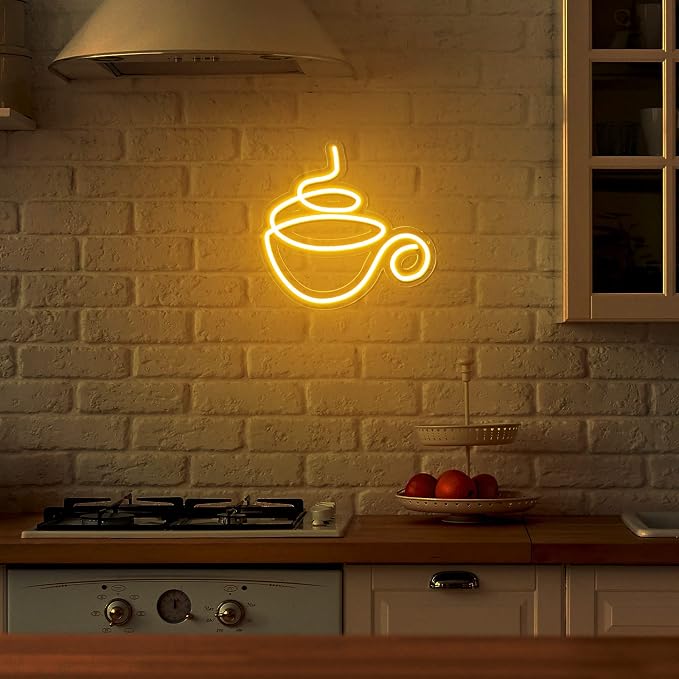 Kathfly Coffee Bar Neon Sign LED Neon Decor Modern LED Wall Sign - Image 5