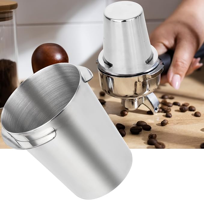 Coffee Dosing Cup 58mm, Stainless Steel Dosing Cup Compatible - Image 3