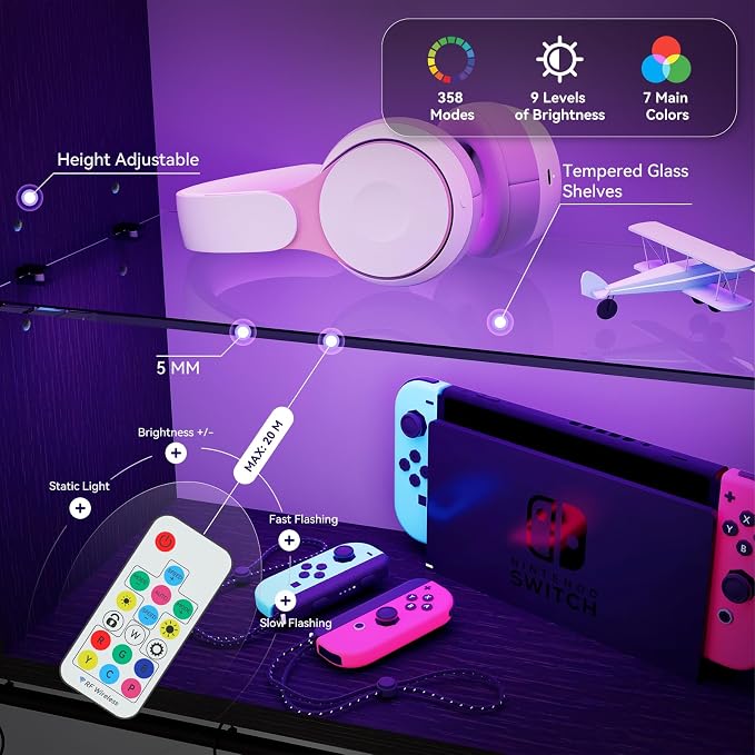 ELECWISH Gaming Floating Shelves - Image 3