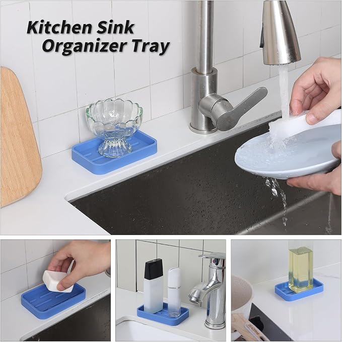 MicoYang Silicone Kitchen Sink Organizer Tray - Image 4