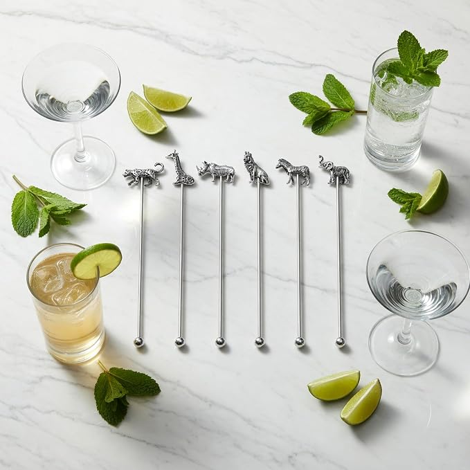 Homestia 7.5" Stainless Steel Swizzle Sticks, Drinks - Image 7