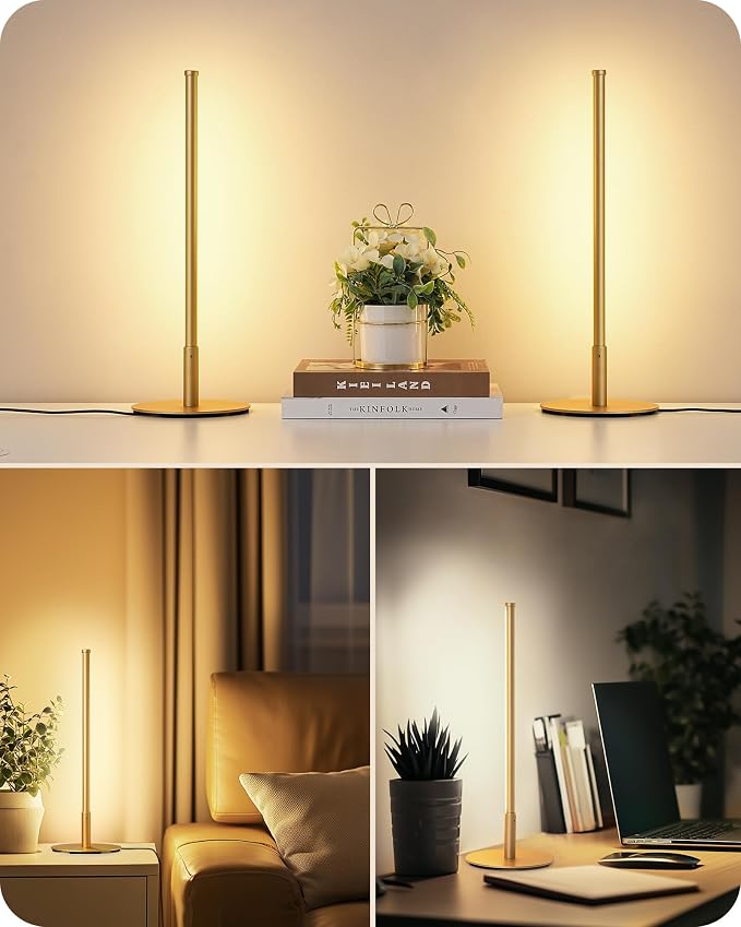 EDISHINE Upgraded LED Table Lamp Set of 2, Stepless Dimmable Bedside Lamps - Image 8